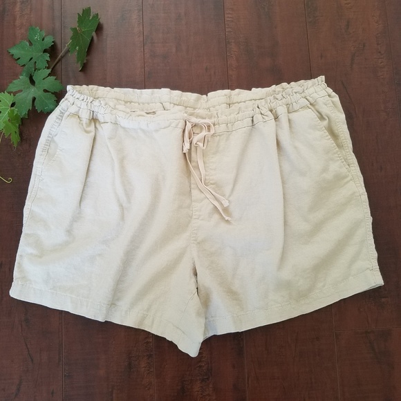 Faded glory linen shorts Clearance